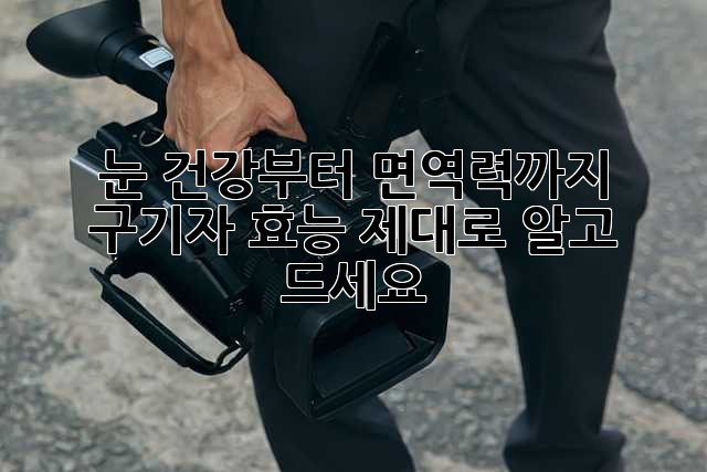 눈 건강부터 면역력까지! 구기자 효능 제대로 알고 드세요