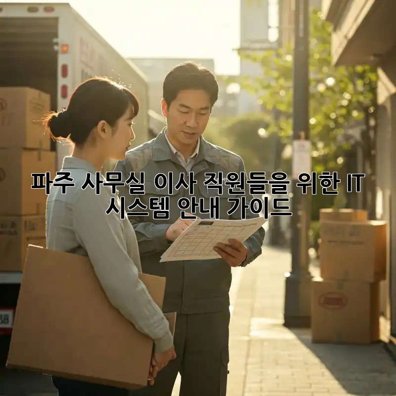 파주 사무실 이사, 직원들을 위한 IT 시스템 안내 가이드