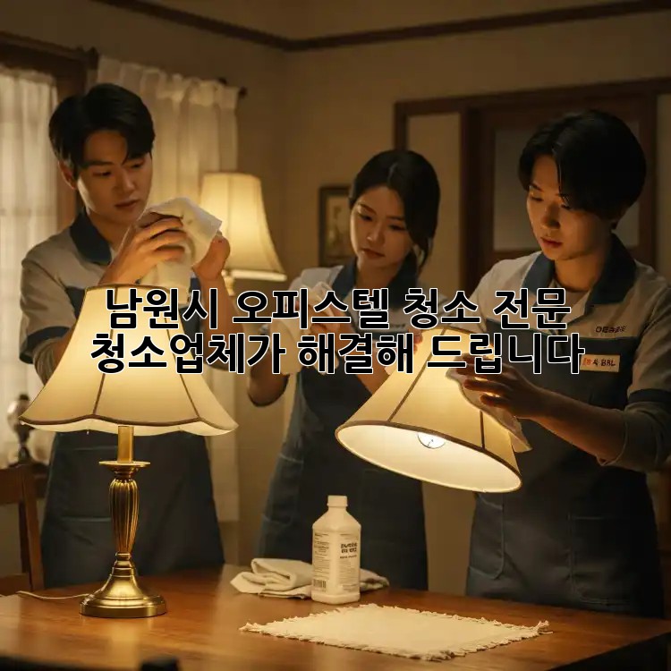 남원시 오피스텔 청소? 전문 청소업체가 해결해 드립니다!
