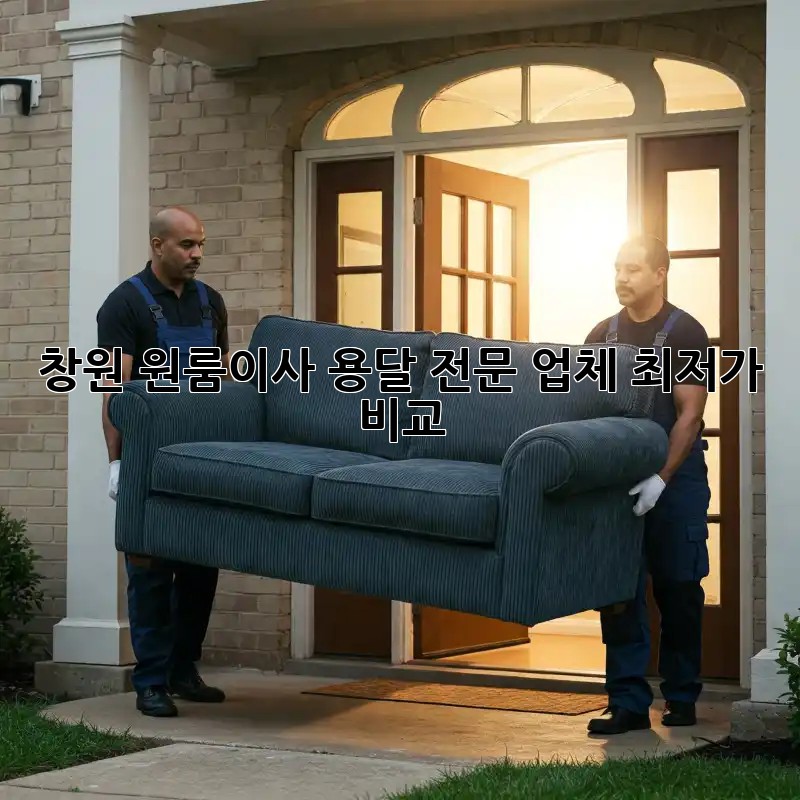 창원 원룸이사 용달 전문 업체 최저가 비교