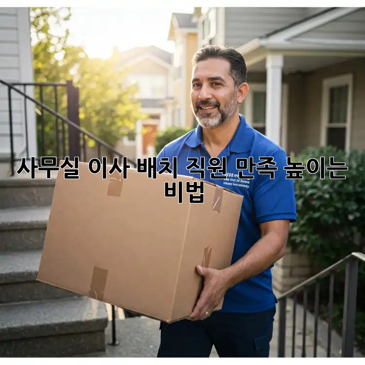 사무실 이사 배치, 직원 만족 높이는 비법 ✨