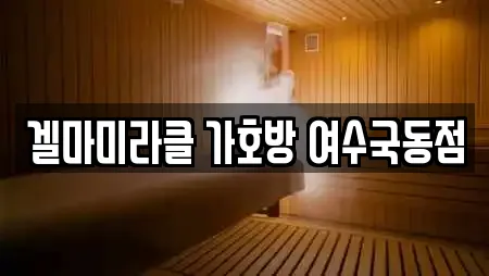 겔마미라클 가호방 여수국동점