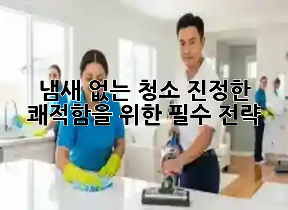 냄새 없는 청소: 진정한 쾌적함을 위한 필수 전략 🌿 냄새 없는 청소: 진정한 쾌적함을 위한 필수 전략 🌿