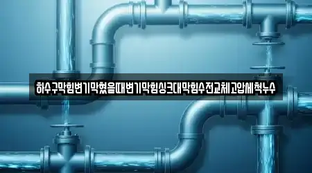 하수구막힘변기막혔을때변기막힘싱크대막힘수전교체고압세척누수