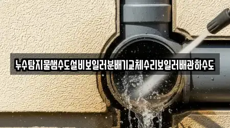 누수탐지물샘수도설비보일러분배기교체수리보일러배관하수도