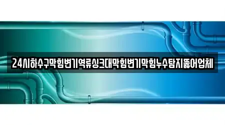 24시하수구막힘변기역류싱크대막힘변기막힘누수탐지뚫어업체