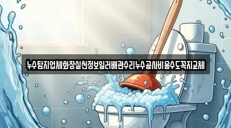 누수탐지업체화장실천정보일러배관수리누수공사비용수도꼭지교체