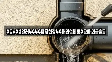 수도누수보일러누수누수탐지천장누수배관설비방수공사,긴급출동