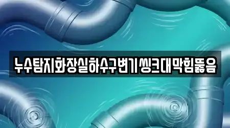 누수탐지화장실하수구변기씽크대막힘뚫음