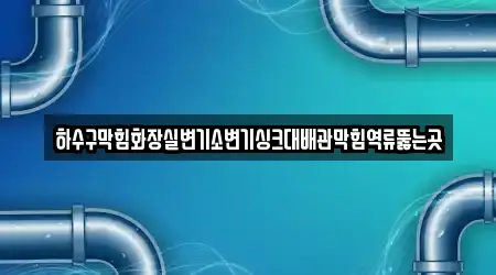 하수구막힘화장실변기소변기싱크대배관막힘역류뚫는곳