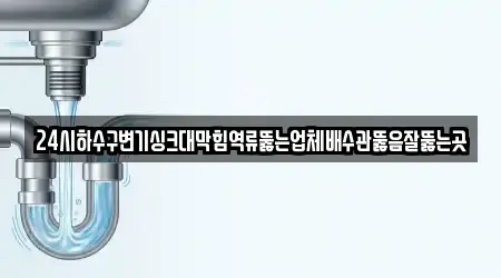 24시하수구변기싱크대막힘역류뚫는업체배수관뚫음잘뚫는곳