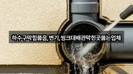 하수구막힘뚫음,변기,씽크대배관막힌곳뚫는업체
