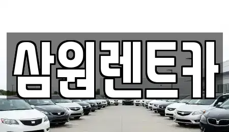 경기 남양주시 수석동 렌트카 전문 삼원렌트카
