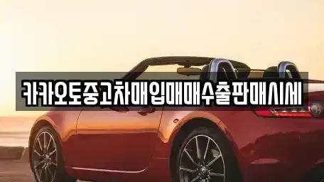 경기 부천시 소사구 중고차매입 전문 카카오토중고차매입매매수출판매시세