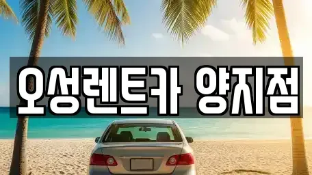 경기도 용인시 처인구 장기렌트카 전문 오성렌트카 양지점