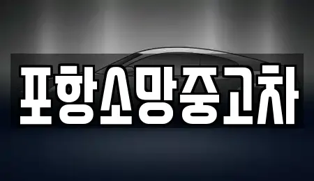 경북 포항시 북구 장성동 중고차 전문 포항소망중고차