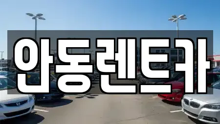 경상북도 안동시 당북동 렌트카 전문 안동렌트카
