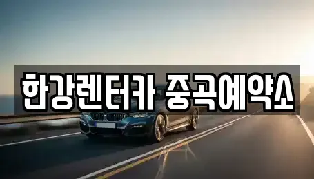 서울 광진구 광장동 단기렌트카 전문 한강렌터카 중곡예약소