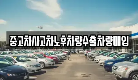 충북 단양군 적성면 중고차매입 전문 중고차사고차노후차량수출차량매입