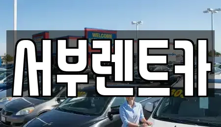 충청남도 천안시 서북구 성정동 렌트카 전문 서부렌트카