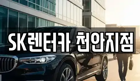 충청남도 천안시 서북구 성정동 장기렌트카 전문 SK렌터카 천안지점